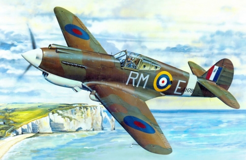 02228   Тр.  Американский истребитель-штурмовик  P-40B Warhawk (Tomahawk MKIIA)