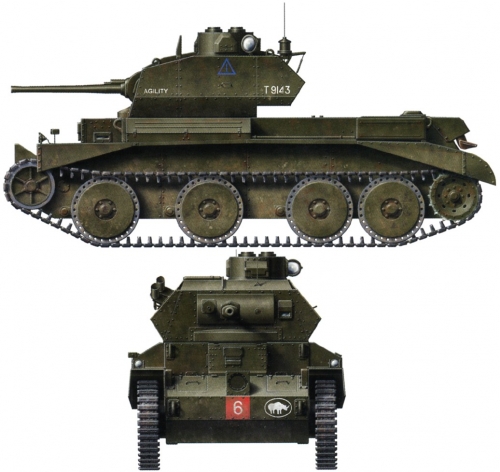 6227   З.  Британский крейсерский танк " A 13 MK. II Crusader MK. IV "
