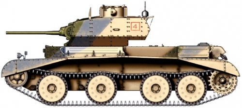 6227   З.  Британский крейсерский танк " A 13 MK. II Crusader MK. IV "