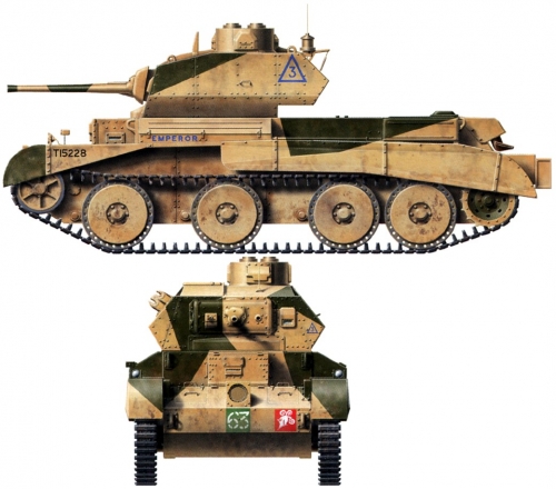 6227   З.  Британский крейсерский танк " A 13 MK. II Crusader MK. IV "