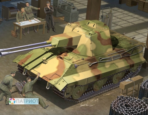 01537   Тр.   Немецкий зенитный танк Е-50