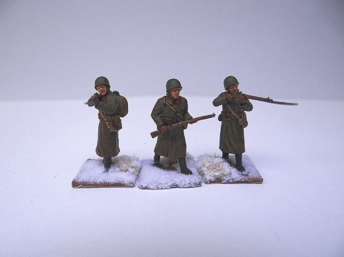 6197  З.   Советская пехота 1941 г. в зимней форме (5 шт)