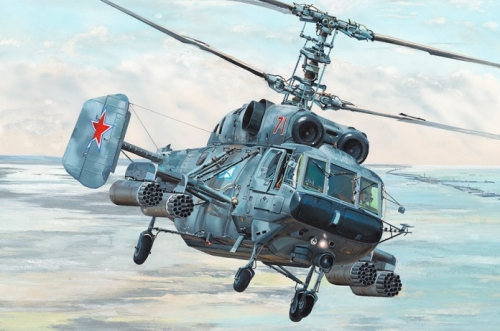 05110    Тр.    Советский корабельный транспортно-боевой вертолёт Ka-29 Helix-B.(с внутренней деталировкой).