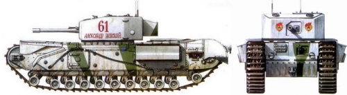 307243     М.     Английский танк Черчилль MK III . Серия: танки ленд-лиза