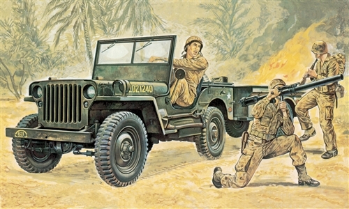 314    I.    Американский автомобиль Willys MB Jeep с прицепом и 3 фигуры