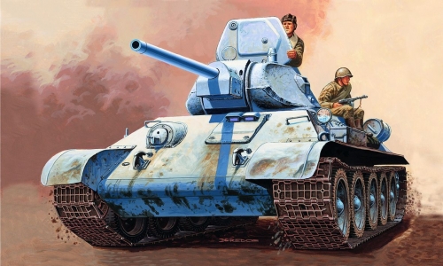 307201     М.      Советский танк "Т-34/76" и 2 фигуры