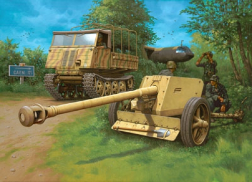 03067     RE.     Немецкий артиллерийский тягач RSO/03 с 7,5cm Pak40.