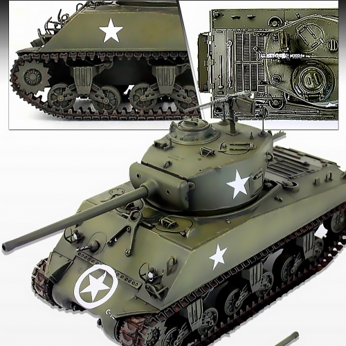13500    Ac.   Американский  Tанк Шерман  M4A3 (76)W Арденнская операция.