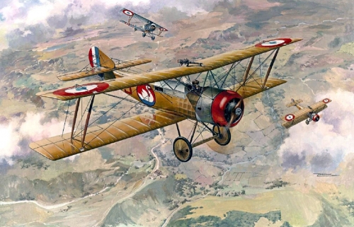 411   R.  Британский бомбардировщик "Сопвич" 1.B1 во Французской армии.