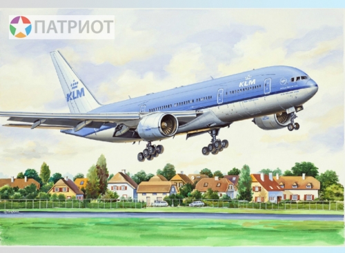 14442  В.  Американский авиалайнер Б-772 Klm