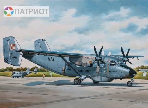 14445  В.  Польский патрульный самолет M-28V Bryza-1P / M28 Skytruck (вариант советского АН-28)