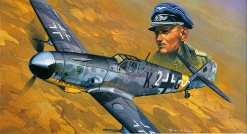 FL13     F.    Немецкий самолет  Bf109 G-4/R-6 "Erich Hartmann"