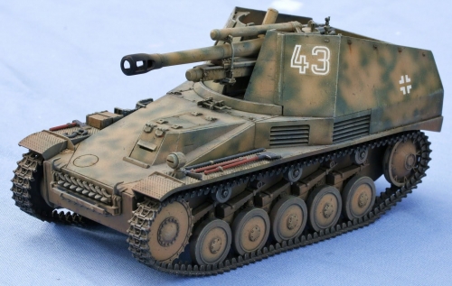 3545   МS.   Немецкая самоходная гаубица 10,5 cm LeFH18 auf Pz.Kpfw Ii Sd.Kfz 124 