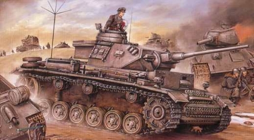 9018    Д.    Немецкий командирский танк Pzbflswg III Ausf. K Sd.Kfz. 267.