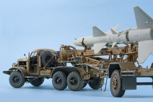 00204   Тр.   Советский автомобиль ТЗМ  с зенитной ракетой