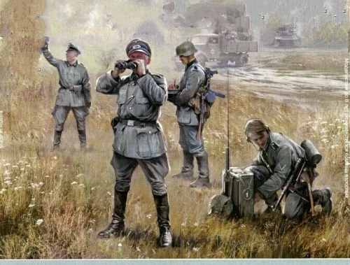 6133     З.     Немецкий штаб 1939-1942 гг. (4 окрашенных фигуры)