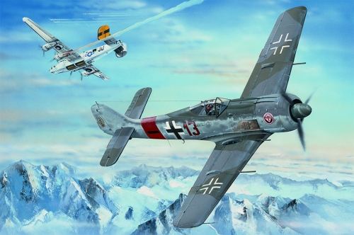 81802;81803      HB.     Немецкий истребитель Focke Wulf  FW 190 A-5; А-8.