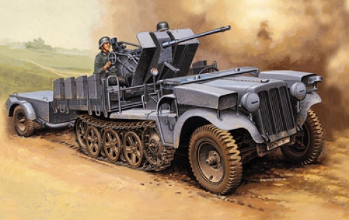 6395    I.    Немецкая зенитная установка Sd.Kfz. 10/4 with FlaK 30