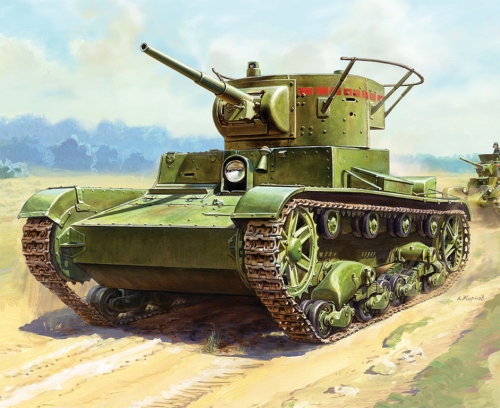 6246     З.    Советский танк  Т- 26 обр.1933 г. (окрашенный)