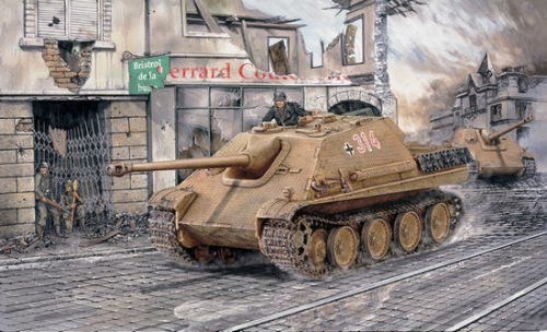 6245     Д.     Немецкая САУ Sd.Kfz. 173 "Ягдпантера" ранняя версия.