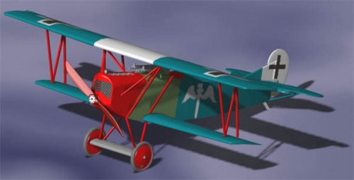 025   R.   Немецкий истребитель  Фоккер D.VII (ранняя версия)