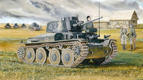 6434      Д.     Немецкий танк PZ.KPFW.38(t) AUSF.E/F.