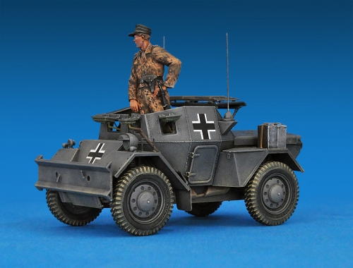 35074   Mi.   Британский разведывательный автомобиль Динго Mk.II с экипажем(2 фигуры) Pz.Kmpf. Mk.I 202(e)