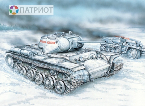 35100   В.   Советский тяжелый танк КВ-1С
