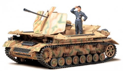 35237   Т.   Немецкая зенитная установка МОБЕЛЬВАГЕН флак 3.7см. На базе танка PANZER IV, с 3.7см пушкой и одной фигурой.