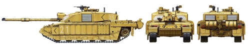 35274     Т.    Британский основной боевой танк "Challenger" 2 (Desertised), MBT,и 2 фигуры.