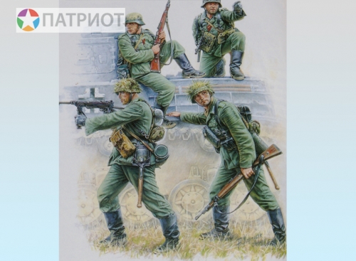 3582  З.  Немецкий панцергренадеры (4 шт)