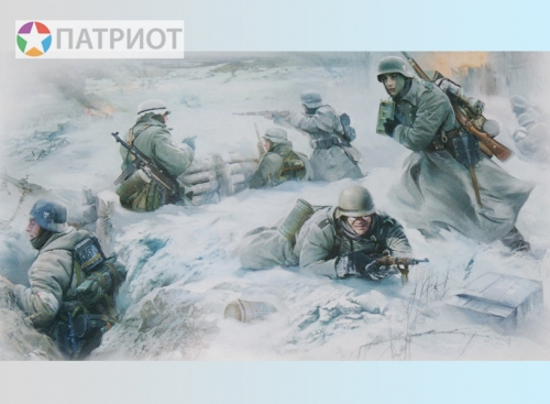 3627   З.   Немецкая пехота в зимней форме (4 шт)