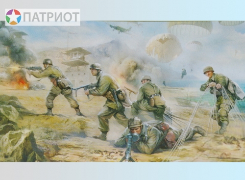 3628   З.    Немецкие парашютисты 1939-1942 г. (5 шт)