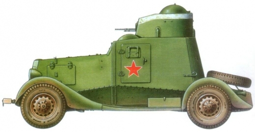 3562     Ма.    Советский легкий бронеавтомобиль ФАИ-М.