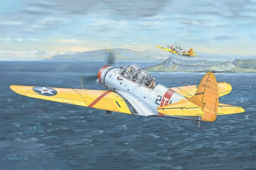 02226  Тр.  Американский торпедоносец и бомбардировщик  TBD-1 Devastator