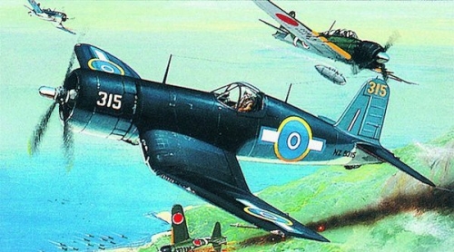 0835    S.    Американский самолет  F4U-1 Корсар