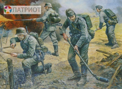 6110  З.   Немецкие штурмпионеры 1939-42 г. (4 шт)