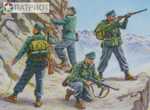 6154  З.   Немецкие горные стрелки 1939-43 г. (4 шт)