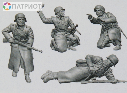 6198  З.   Немецкая пехота 1941 г. в зимней форме (5 шт)