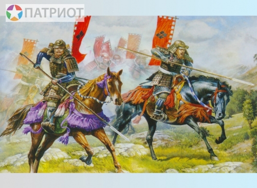 6407  З.   Конные самураи с Яри (всадники 2 шт)