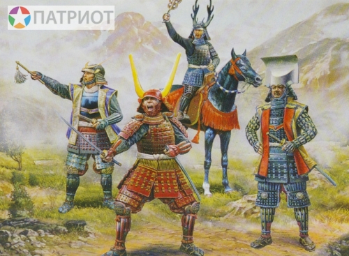 6411  З.  Командиры самураев (пехота 3 шт, всадник 1 шт)
