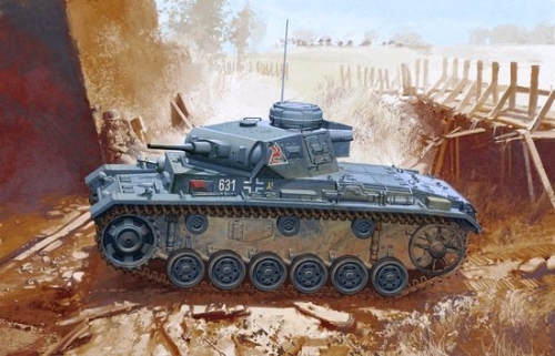 6463    Д.   Немецкий средний танк PZ. KPFW.III AUSF.J (ранняя модификация).