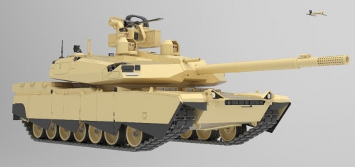 35А054     АН.    Американский основной боевой танк "Абрамс-Х".