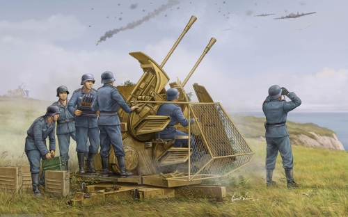02347  ТР.   Немецкая 37-миллиметровая FLAK 43 Zwilling