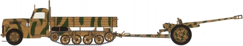 35803   IC.  Немецкий  грузовик V3000S/SS M Маультир c пушкой Pak 36(r)