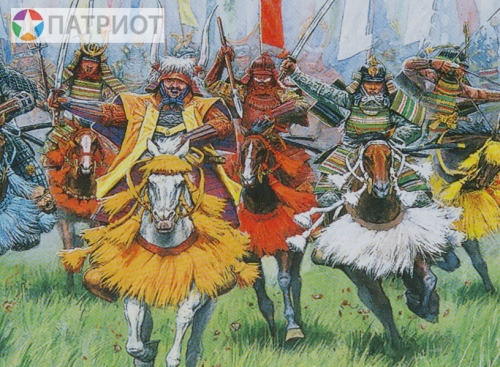 8025  З.   Конные самураи XVI-XVII вв. (всадники 17 шт)