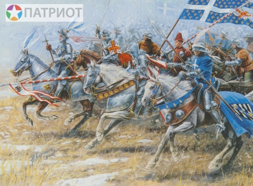 8036  З.  Французские рыцари XV в. (всадники 19 шт)