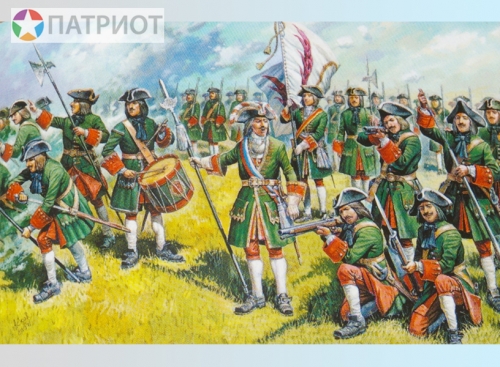 8049   З.   Русская пехота Петра I 1698 -1725 г. (пехота 43 шт)