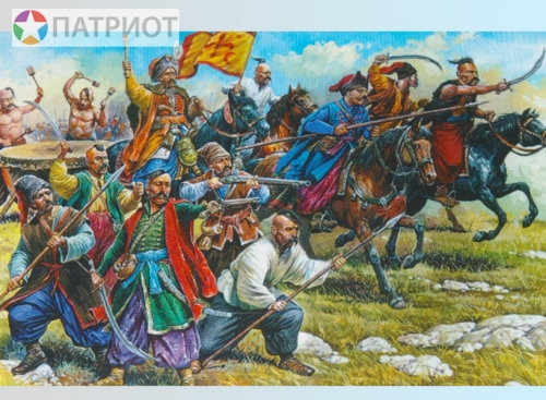 8064  З.   Запорожские казаки XVI - XVIII вв. (пехота 19 шт, всадники 8 шт)