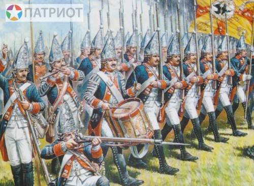 8071  З.  Прусские гренадеры Фридриха Великого XVIII вв.(пехота 41 шт)